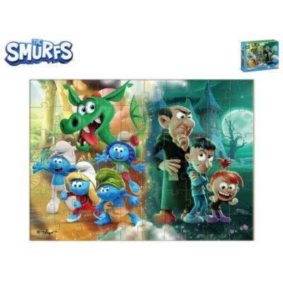 Puzzle Štrumpfovi 60komada Gargamel i zmaj Dodo