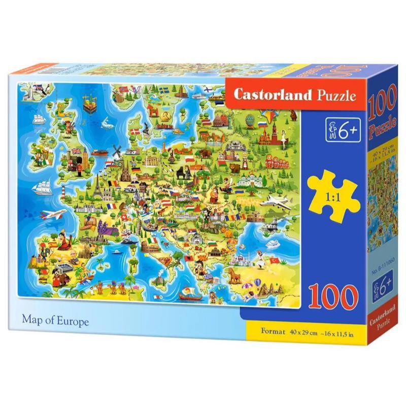 Puzzle 100komada karta Europe