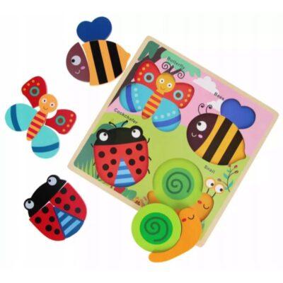 Baby drvene puzzle Vrt