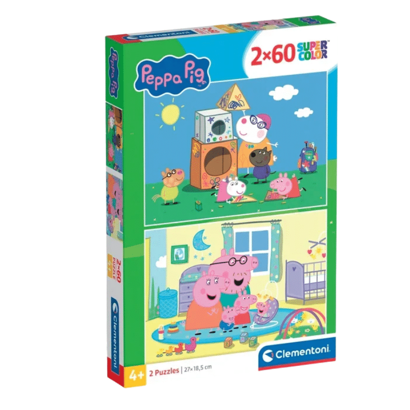 Puzzle 2X60komada Peppa Pig Clementoni