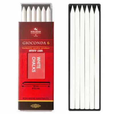 Pastele suhe umjetničke bijele, mine 5,6mm Koh-I-Noor 4371 set 6/1